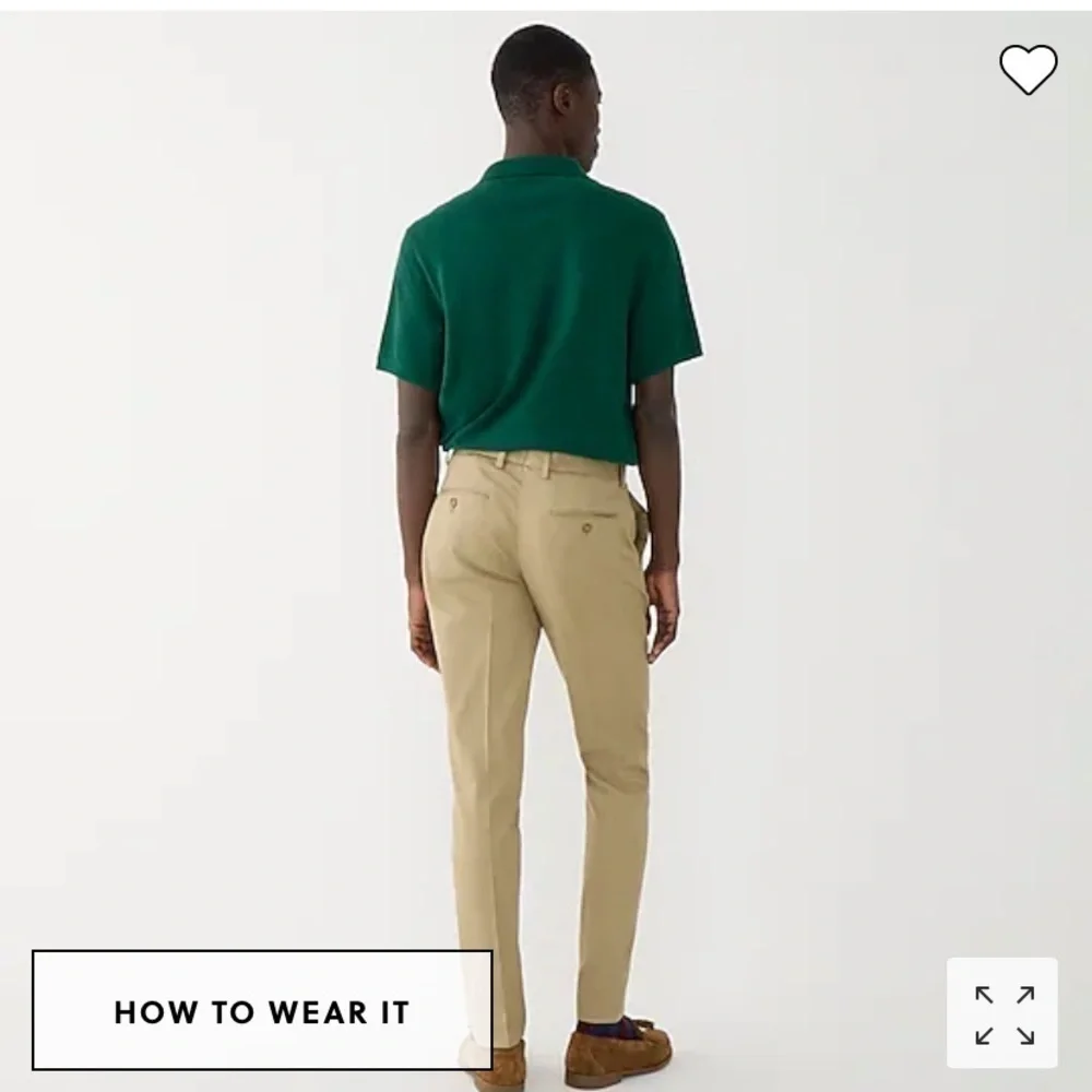 J Crew Bowery Slim-fit dress pant in stretch chino AN573